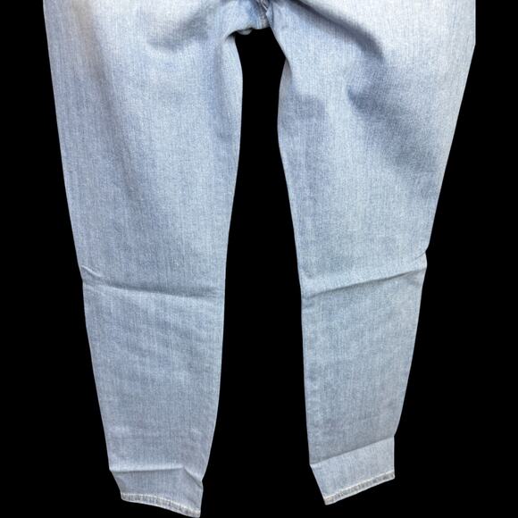 Warp + Weft Skinny High Rise Jeans 14/32 Chambray Stretch Cotton Denim NWT - Picture 3 of 15